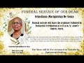 Funeral of Sebastiana De Souza | 04.15pm on 27th Nov 2023 | St. Anne's Church, Parra.