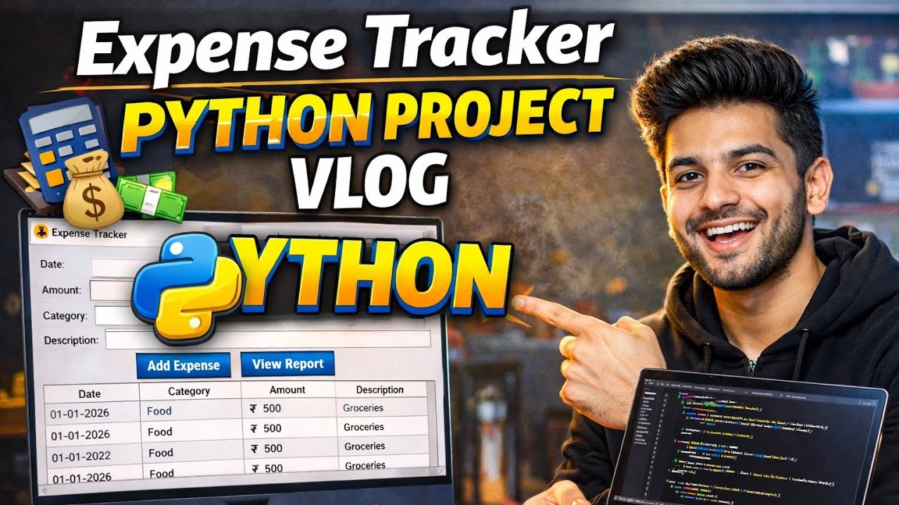 Aaj Maine Python Expense Tracker Project Complete Kiya | Vlog - YouTube