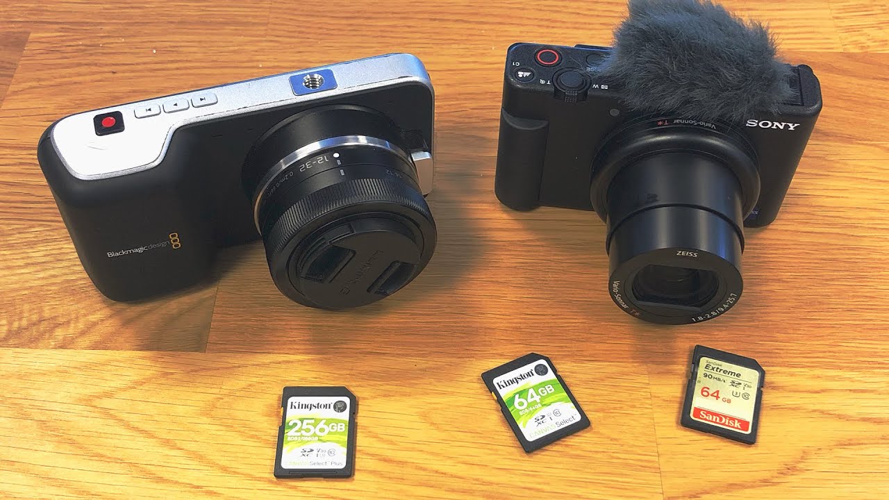 SD Cards for 4K on Sony ZV1 & Raw on BMPCC OG YouTube