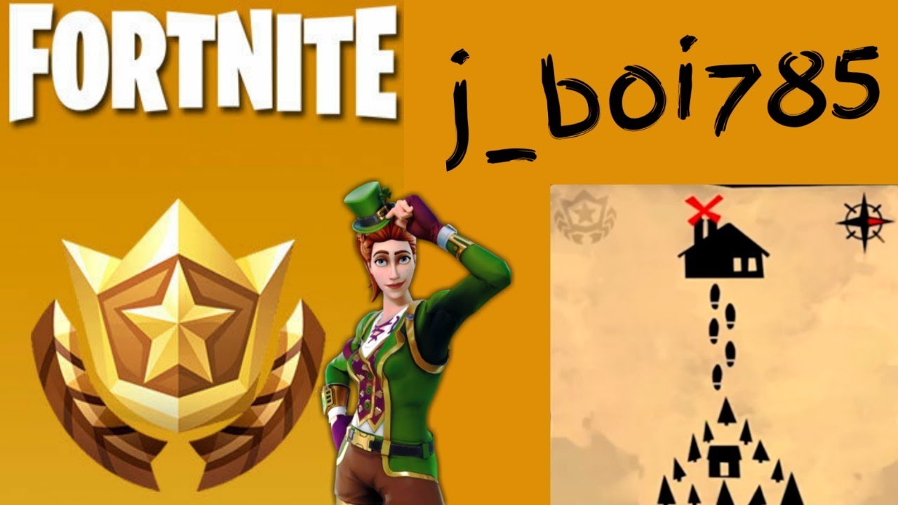 FORTNITE: Week 9 Treasure map! EASY 10 BATTLE STARS!