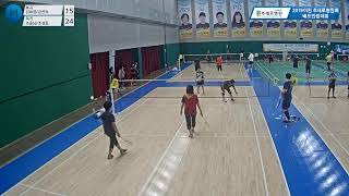 (복지) 김효엽/김연숙 vs (복지) 조흥남/조경동_여복 70 B 풀리그[2019 추새로병원장배 배드민턴 대회 (테니스장)]