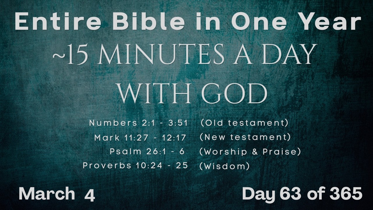 March 4 - Entire Bible in One Year (~15 min/day audio) | Bible Global 365
