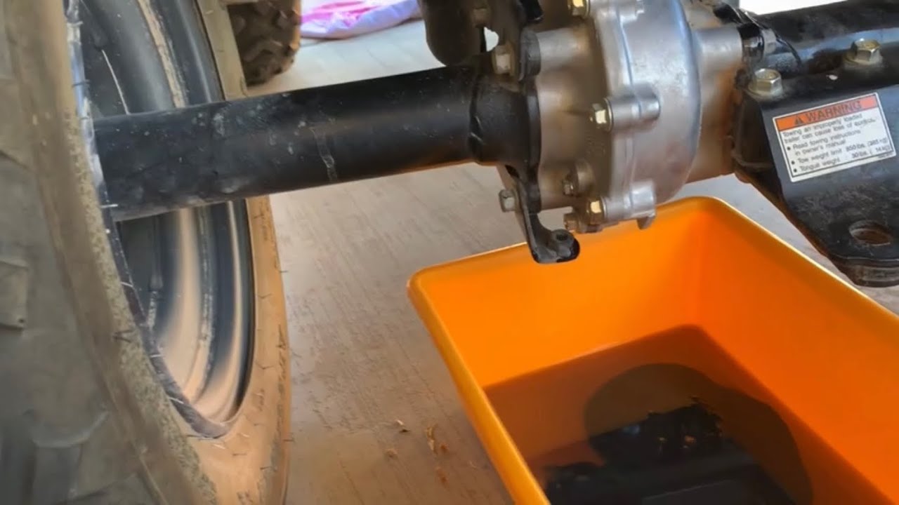How to do Honda Foreman 520 Differential fluid change front and rear
