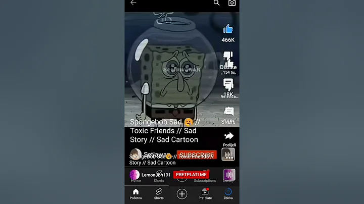 spongebob sad all friend are toxic😢