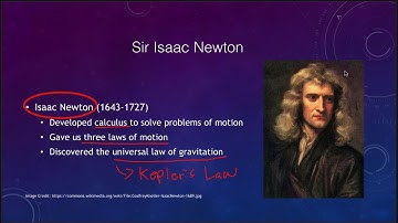 Lesson 3 - Lecture 2 - Understanding Orbits:  Newton & Gravity - 2020 - OpenStax
