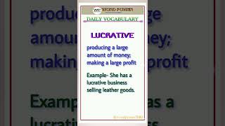 Lucrative meaning #shorts #vocabulary #newenglishwords #vocab #englishvocabulary #wordmeaning #yt Profile