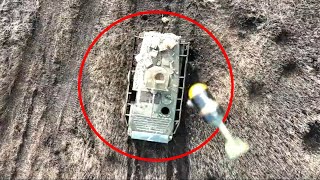 BMP-1 With Cope Cage Destroyed By HEDP Grenades