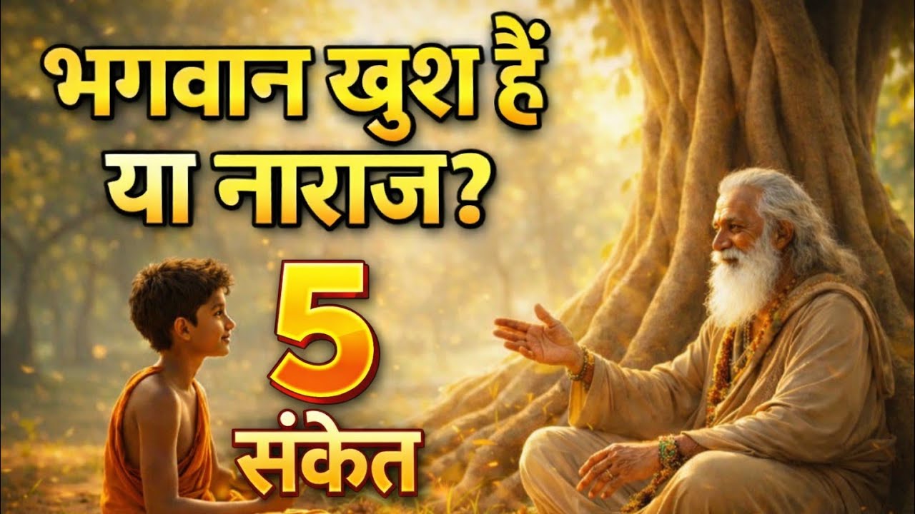 भगवान आपसे खुश हैं या नाराज़? जानिए 5 गुप्त संकेत“आज ही जानें 😱