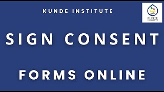 How to sign consent forms