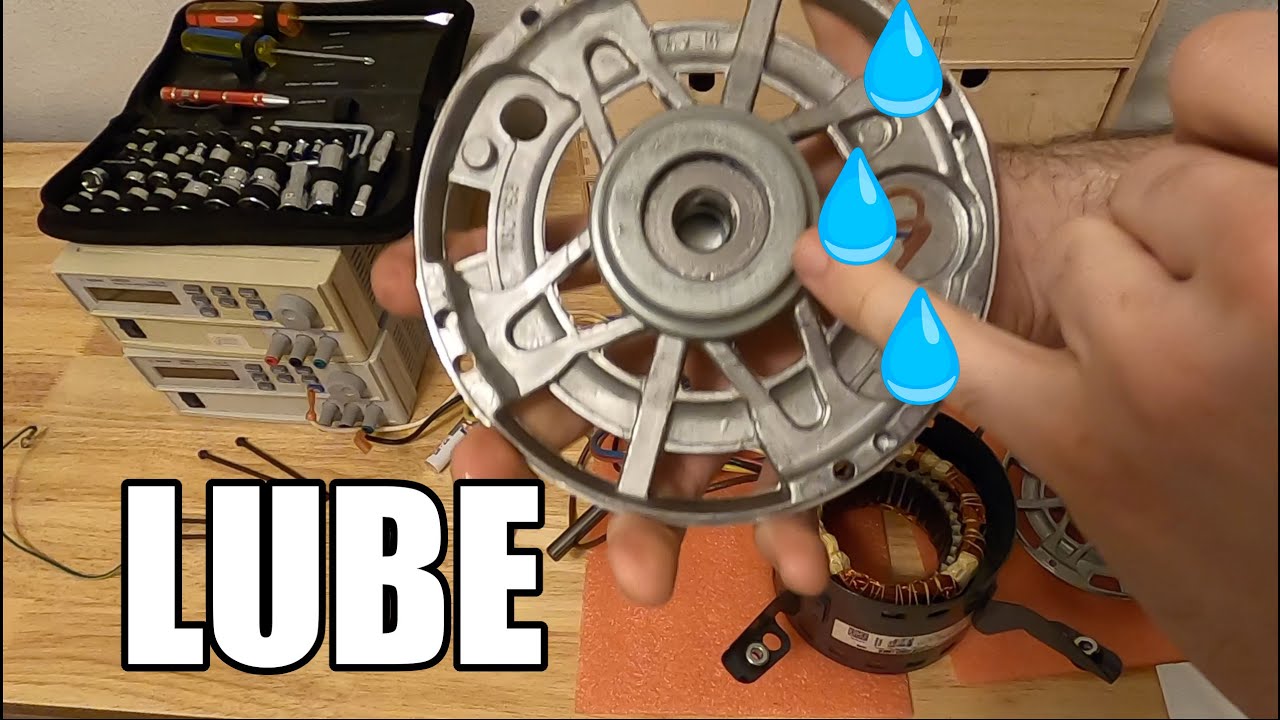 How to lubricate a furnace blower motor YouTube