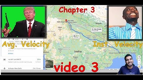 CH 3  Motion In Straight | Video 3 Average Velocity - Speed | Instantaneous Velocity - Speed