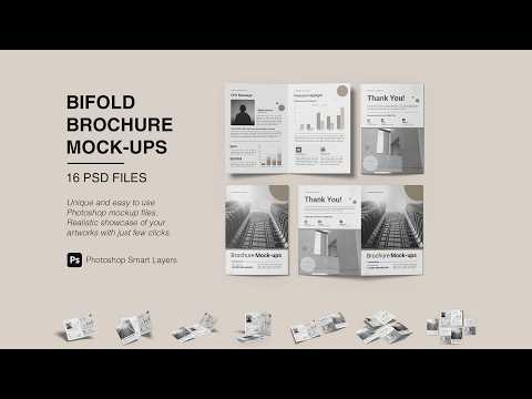 A4 Bifold Brochure Mockups, a Brochure Template by Graphic Aesthetic (Thumbnail 4 of 21)