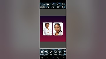 How to insert picture into any shape on pixelab (Smartphone design) #pixellab #graphicdesign #fyp