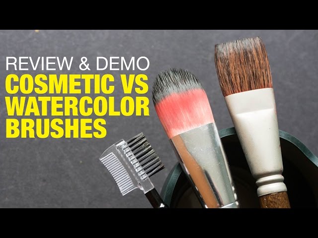 A full guide on the best brushes to use for watercolour painting. 