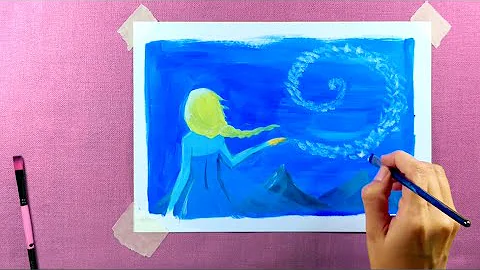 Painting Elsa (Disney's Frozen)  Relaxing Art and ...