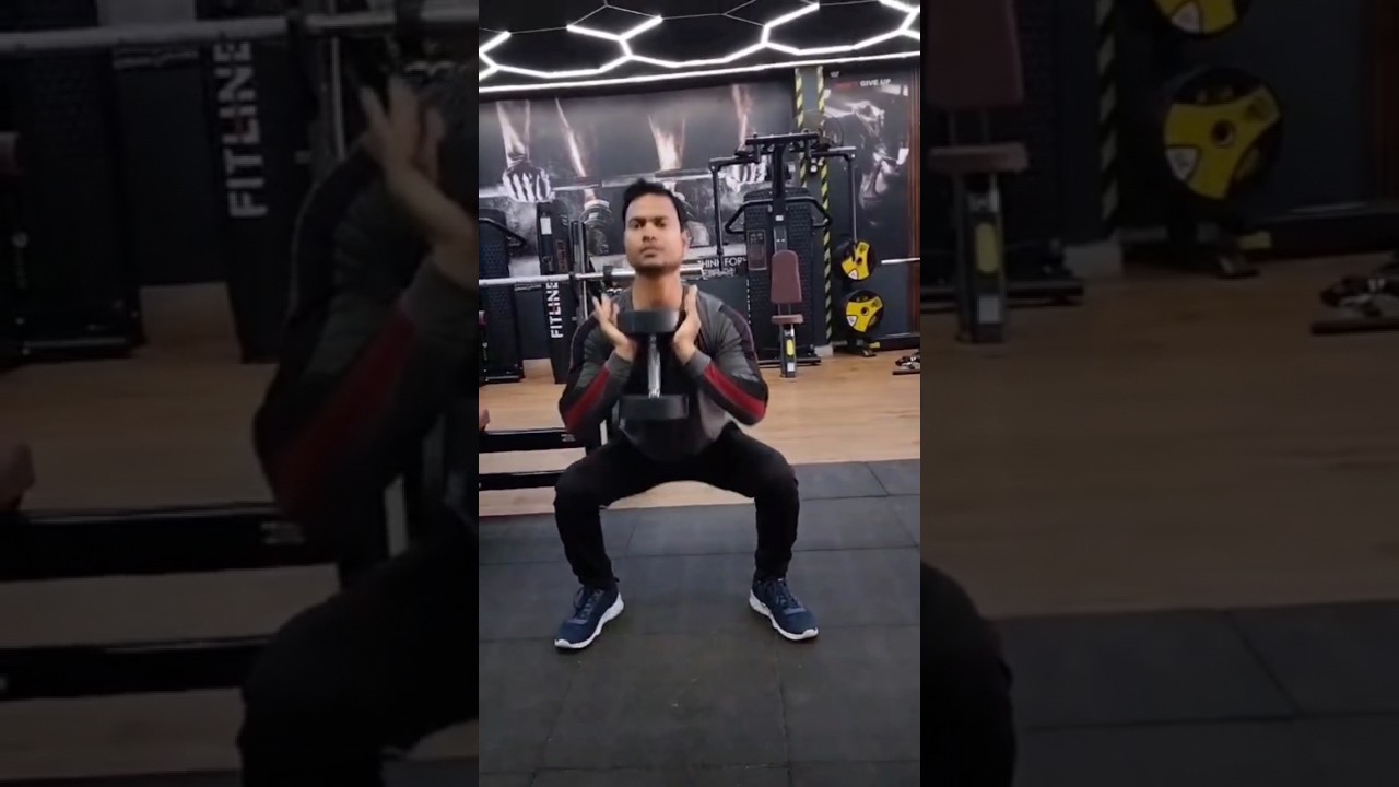 How to Perform Dumbbell Goblet Squat #dumbbell #legday #leg #fitness # ...