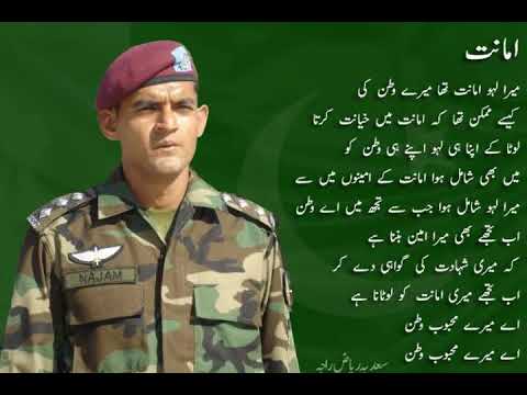Captain Riaz Tribute to Capt Najam Riaz Raja Shaheed T.Bt. - YouTube