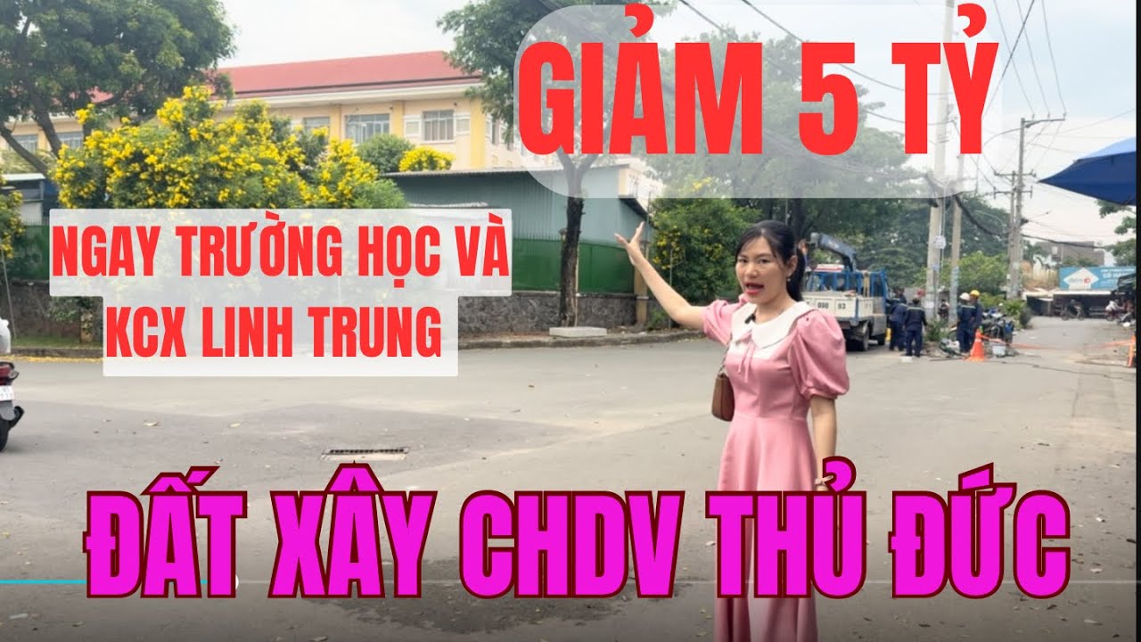 Hạ 5 Tỷ! Bán Đất xây CHDV Thủ Đức, 40tr/m2, gần làng đại học Quốc Gia, KCX Linh Trung 1, vành đai 3