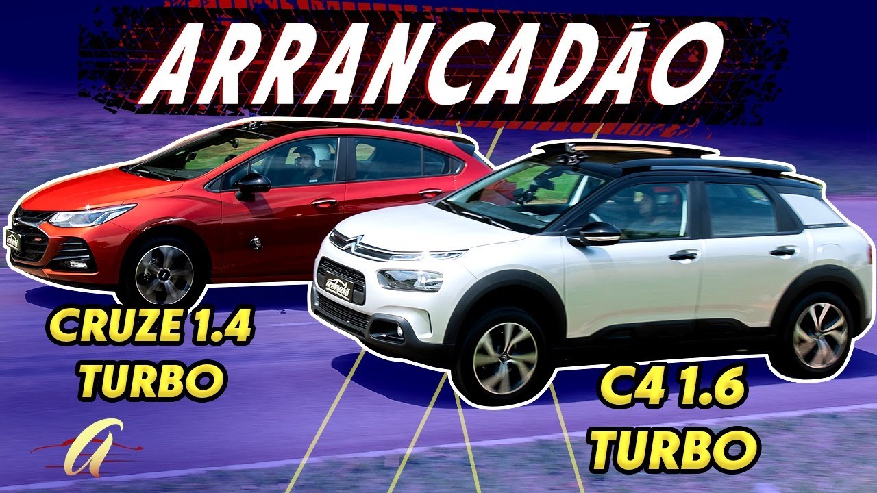 CHEVROLET CRUZE x C4 CACTUS: HATCH TURBO CONTRA SUV TURBO NA ARRANCADA. QUEM LEVA?