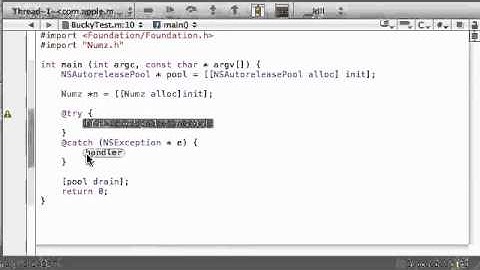 Objective C Programming Tutorial   42   Error   Exception Handling   YouTube