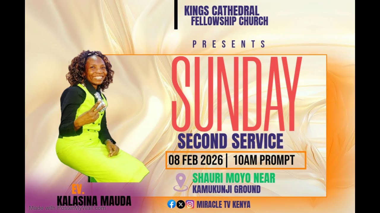 KINGS CATHEDRAL FELLOWSHIP:08/FEB/2026:SUNDAY SECOND SERVICE LIVE BROADCASTING