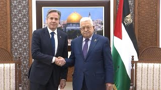 Blinken meets Abbas on West Bank visit as fighting rages in Gaza | AFP