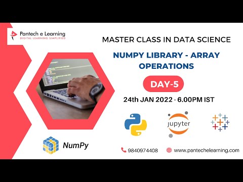 Day5 - Numpy library    | 30 Days Free Master Class on Data Science & Analytics