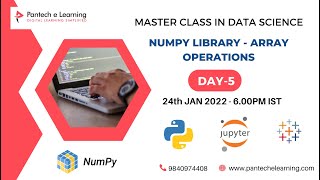 Day5 - Numpy library    | 30 Days Free Master Class on Data Science & Analytics