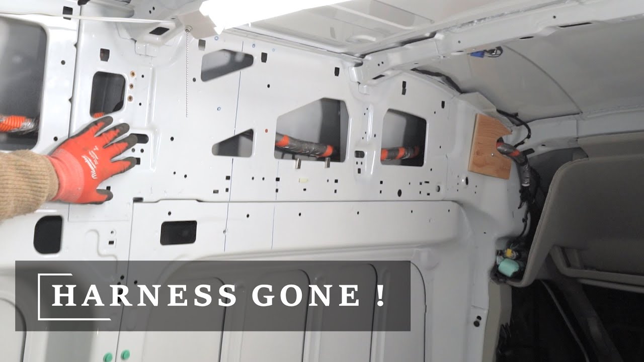 Rerouting the Wiring Harness - Ford Transit van conversion - YouTube