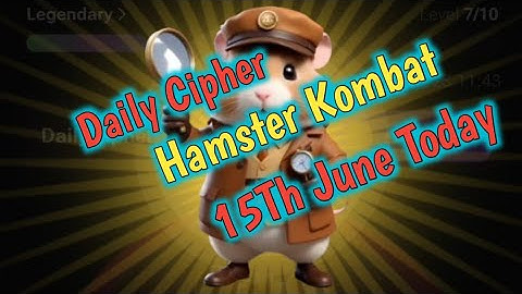 Hamster Kombat Daily Cipher 1M Morse Code 15 June 2024 Today