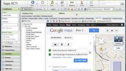 How to Research Contacts With the ACT Web Info Tab -betteractnow training