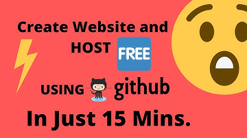 Create portfolio website and host in 10 minutes for FREE using github.