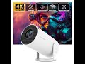 Projector HY300 PRO 4K Android PROJECTOR - Maximum 130 INCH Screen