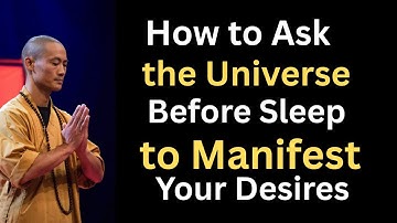 "How to Ask the Universe Before Sleep to Manifest Your Desires "｜ Shi Heng Yi｜ BEST MOTIVATIONAL