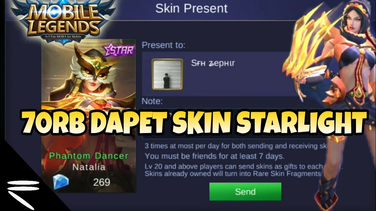 FIXED CARA BELI GIFT SKIN STARLIGHT DENGAN MUDAH Mobile Legends