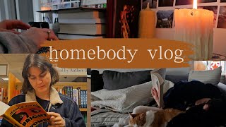 a cozy weekend at home || reading, movie night, & journaling