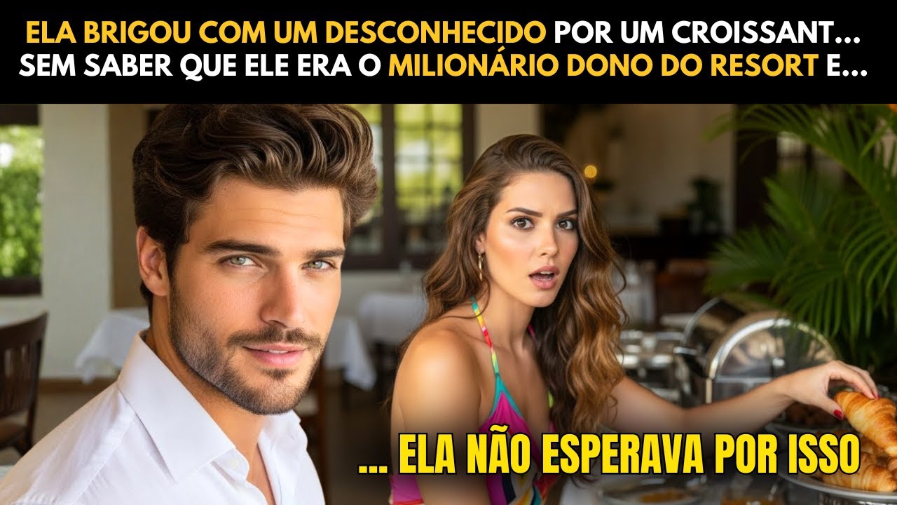 ELA BRIGOU COM UM DESCONHECIDO POR UM CROISSANT... SEM SABER QUE ELE ERA O MILIONÁRIO DO RESORT E...