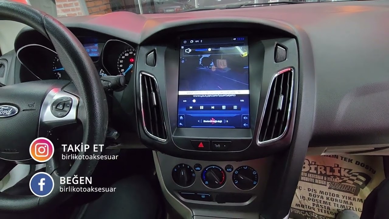 2014 Ford Focus // Android Carplay Tesla Ekran