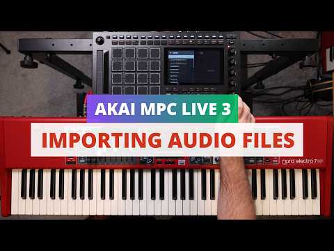 Akai MPC Live 3 - Importing Audio From SD Card to Audio Tracks