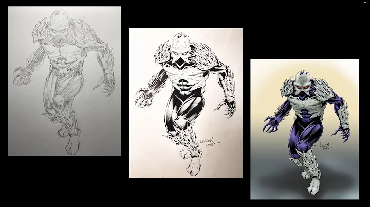 How Comic Books are made. Each step from Pencils t...