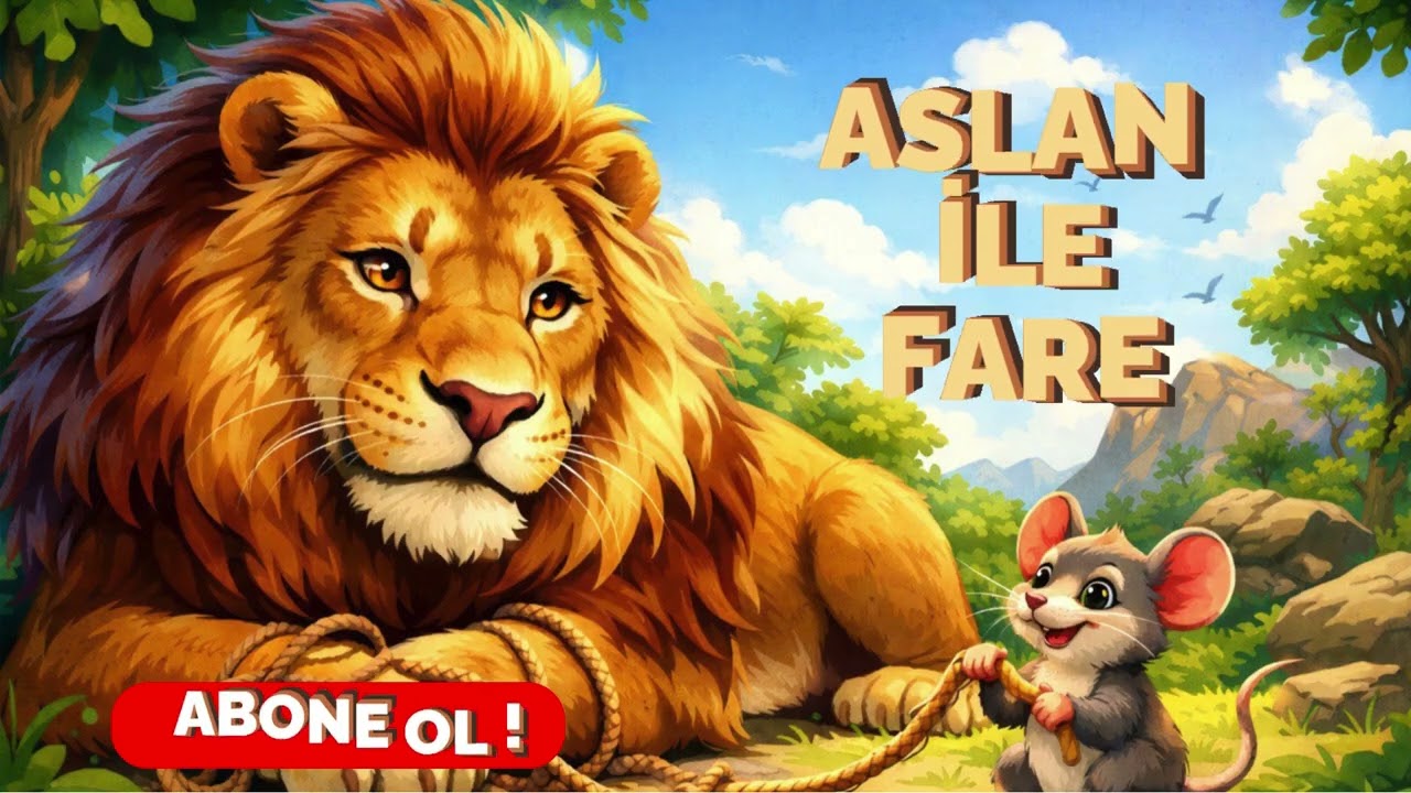 ASLAN İLE FARE - ÇOCUK MASALI - UYKU ÖNCESİ MASALLAR- MENSUREYLE MASALLAR- ÇOCUK HİKAYESİ