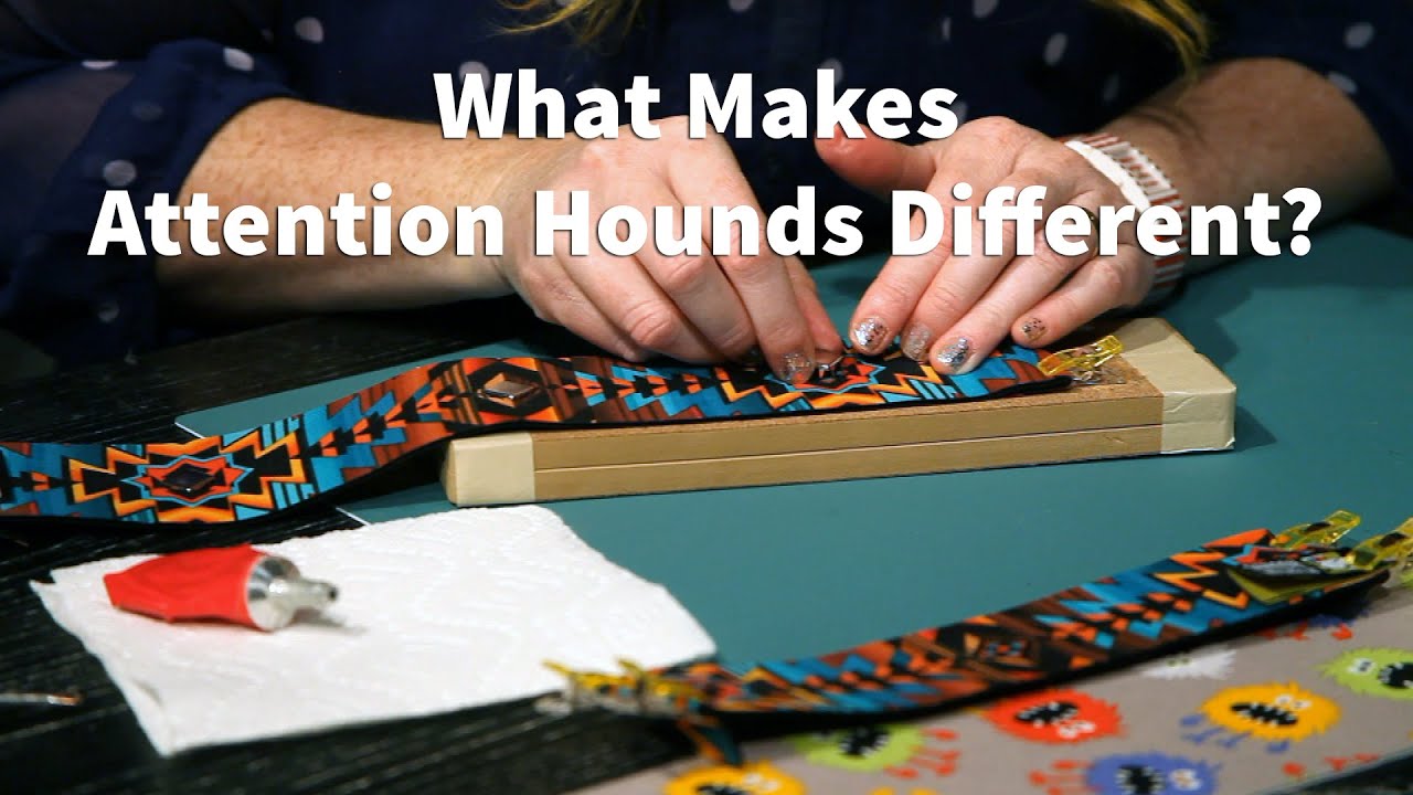 Attention Hounds Custom Designer Wide Dog Collars