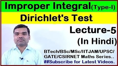 Improper integral of first kind - Dirichlet