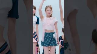 Rio Wearing Pink Top and Teal Polka Dot Skirt 🩷💚 in EMOTION MV | NiziU ＃shorts ＃rio ＃니쥬 ＃리오 ＃リオ