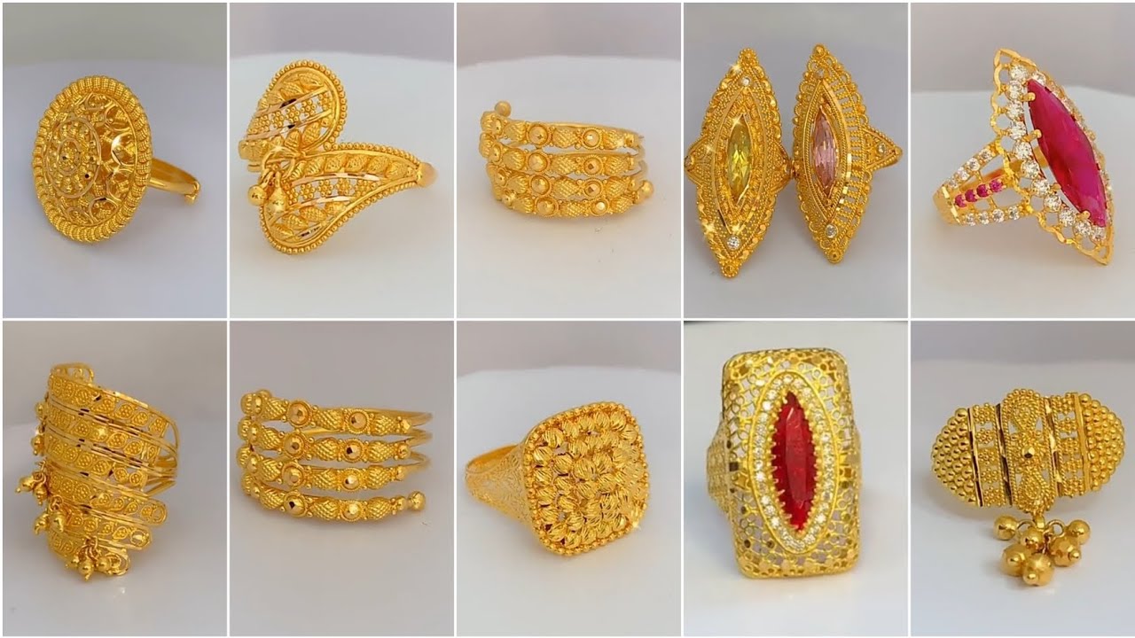 Latest Gold Ring Designs 2021 Collection With Weight And Price || Divya  Lifestyle - YouTube