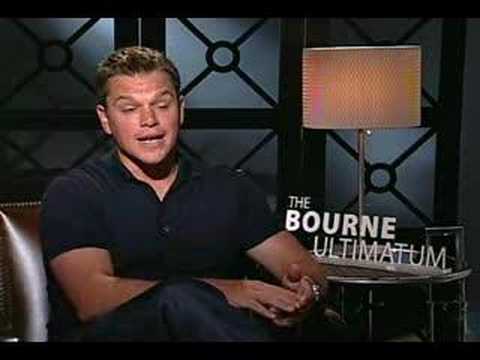 Matt Damon interview for The Bourne Ultimatum