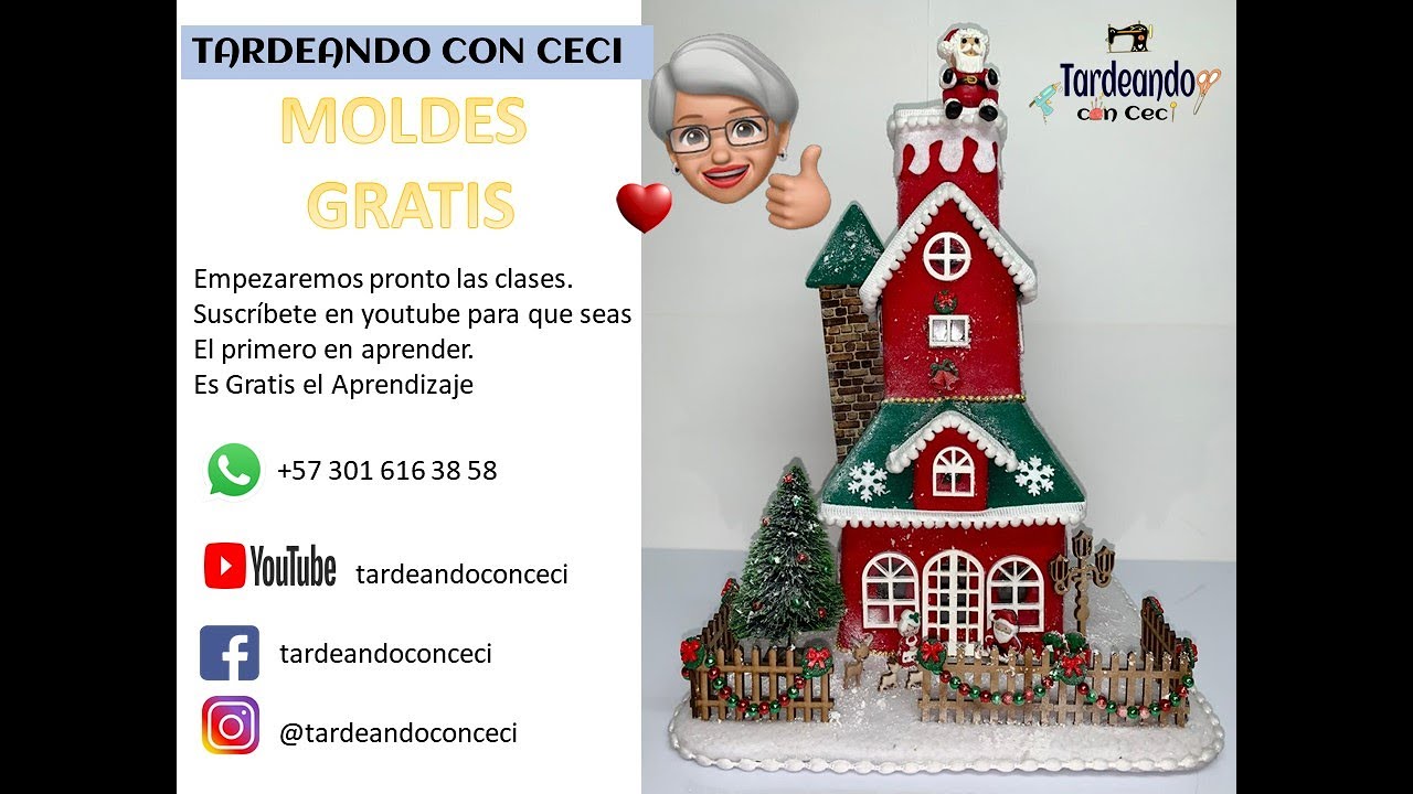 Plantillas De Casas Navideñas Para Imprimir Villa Navideña, Cajitas