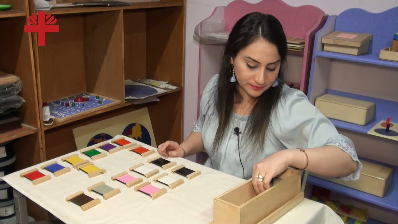 برنامج منتسوري / التدريبات الحسية : انشطة الالوان - الالوان الثانوية - تقديم ريم حازم