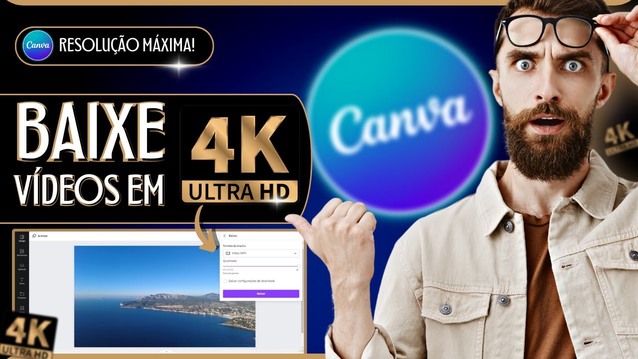 ✓Como Baixar Vídeos em 4K no CANVA 