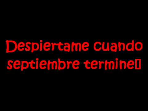 Green Day-Wake me up when september ends Subtitulado español